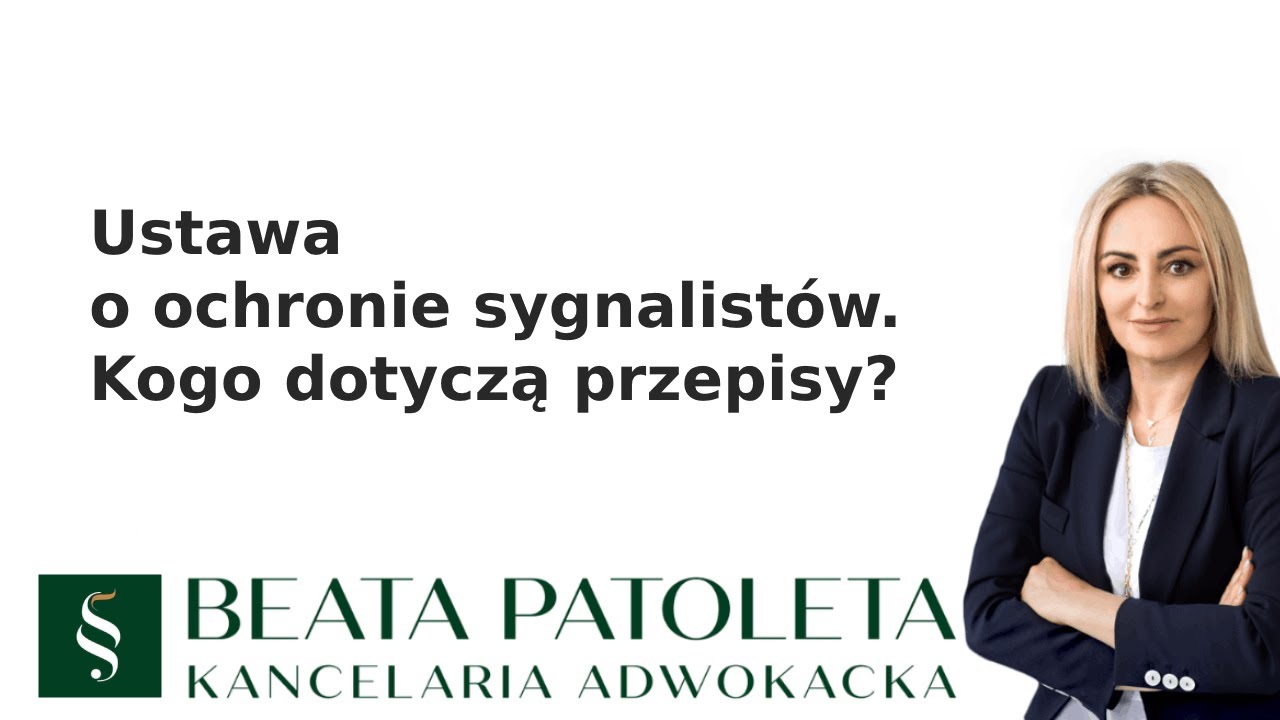 Ustawa o ochronie sygnalistów - kogo dotyczą przepisy?