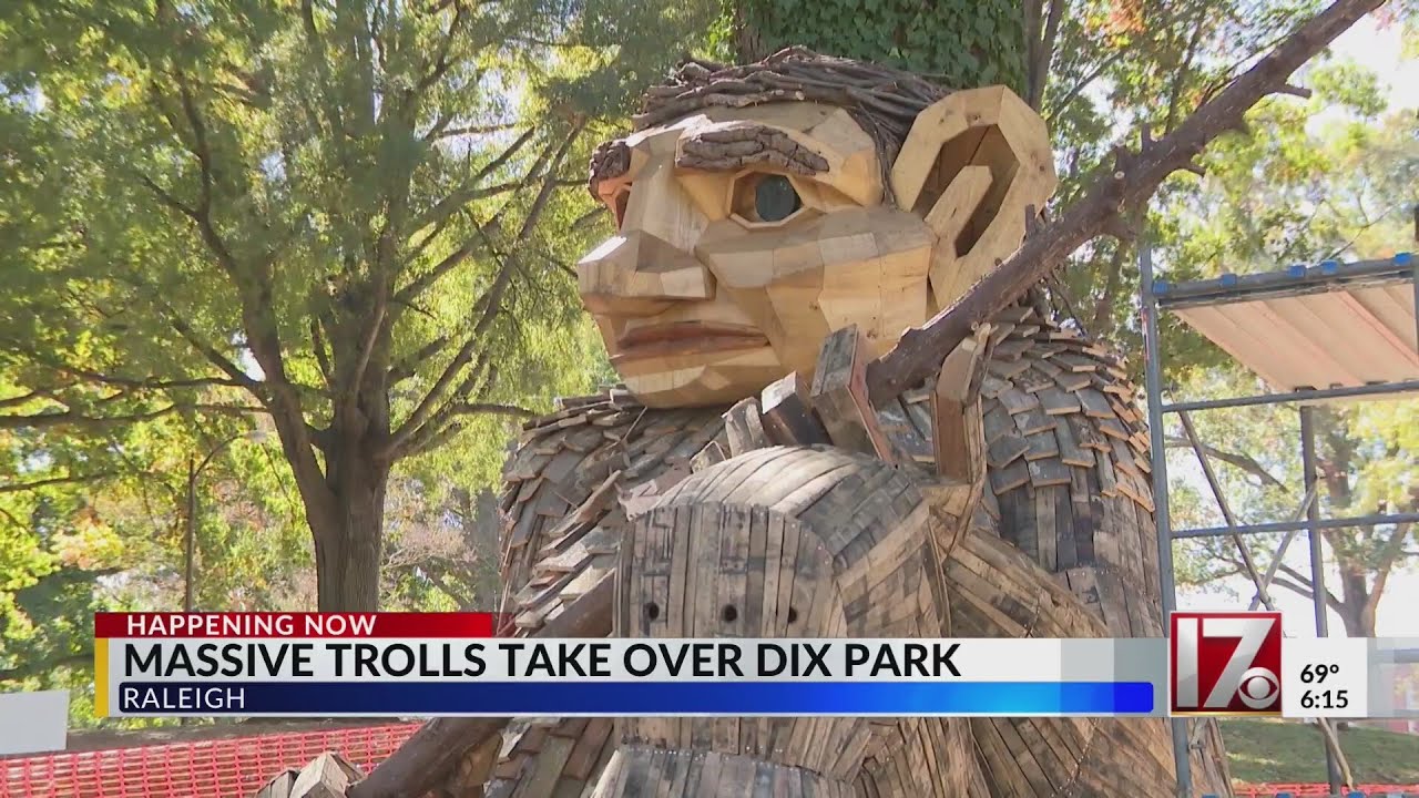 Massive trolls take over Dix Park in Raleigh