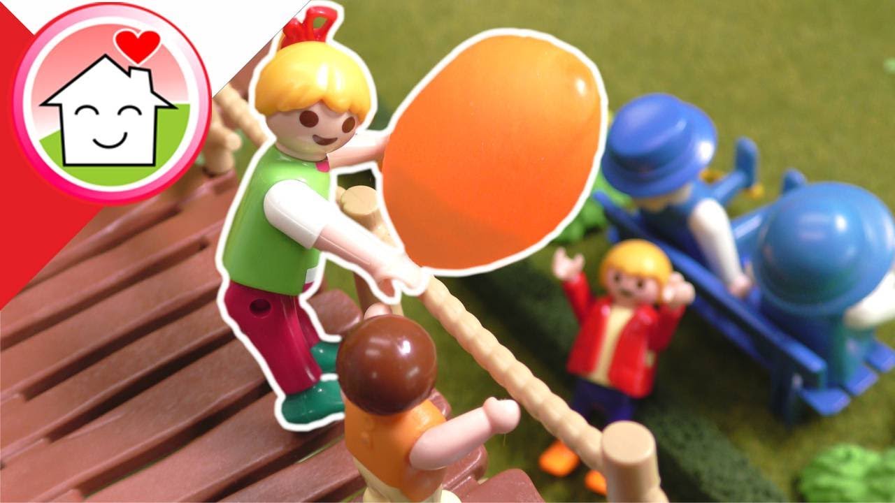 Playmobil po polsku Plac zabaw torem przeszkód - Rodzina Hauser