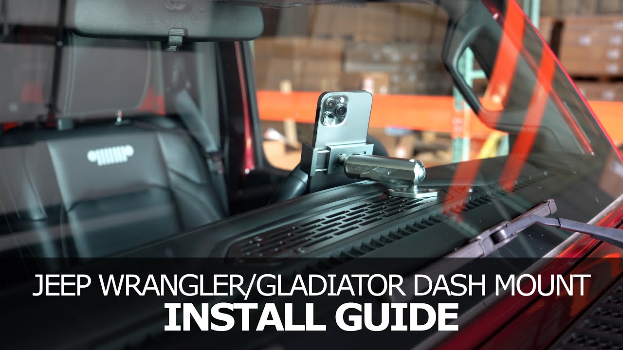 Jeep Wrangler/Gladiator (JL/JT) Dash Mount Install Guide