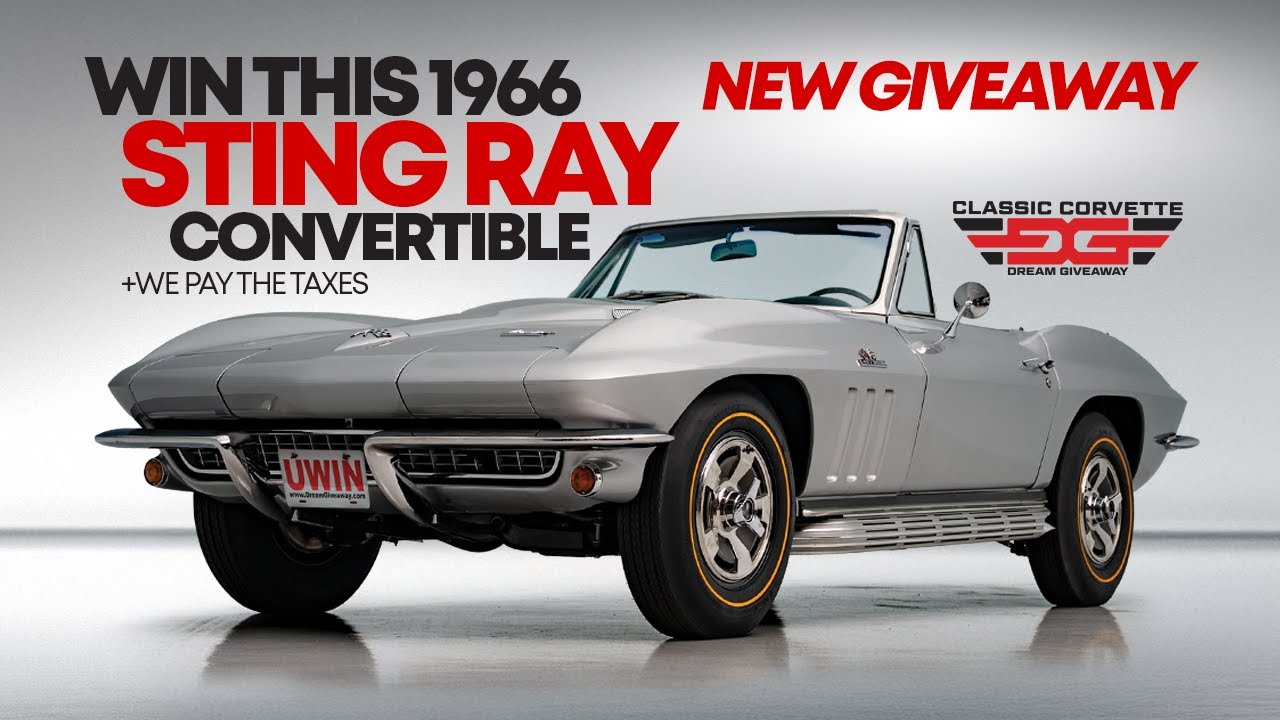 Win This 1966 Stingray Corvette Convertible in the 2026 Classic Corvette Dream Giveaway! #corvette