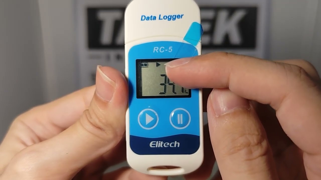 สอนการใช้งานและตั้งค่า เครื่องบันทึกอุณหภูมิ Temperature Data Logger Elitech รุ่น RC 5