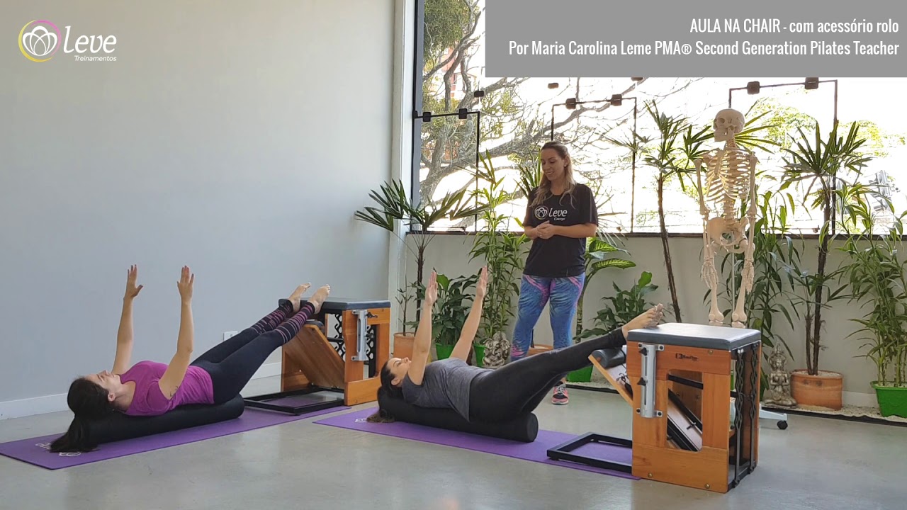 Aula de Pilates na Chair - Com acessório ROLO