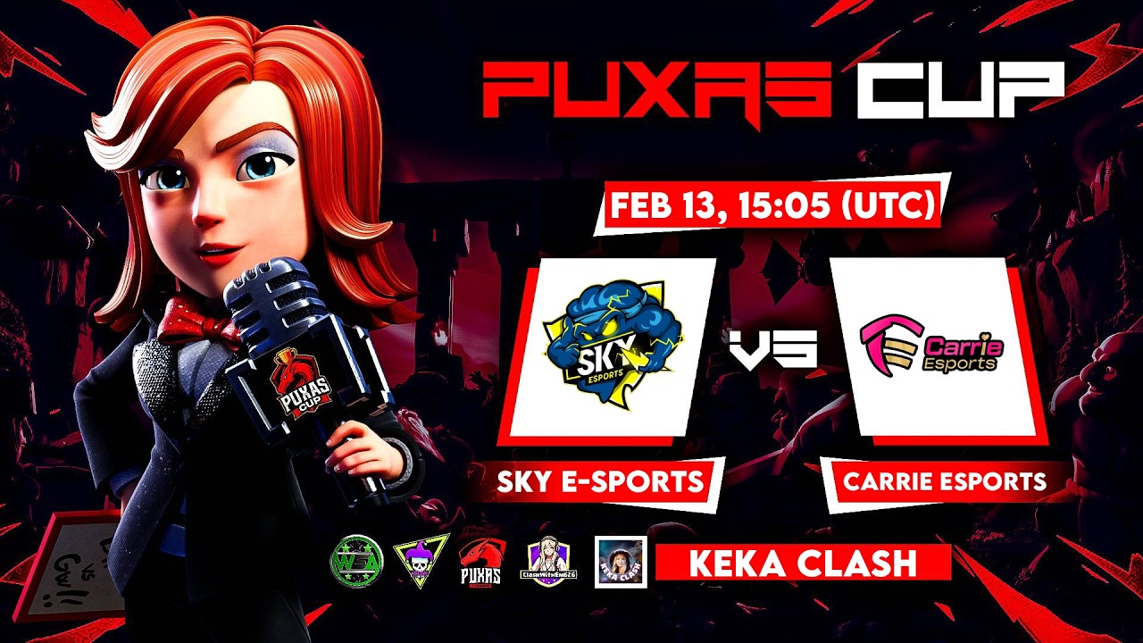 🔴 SKY E-SPORTS  🆚 CARRIE ESPORTS -  PUXAS  CUP  - CLASH OF CLAS  🚀