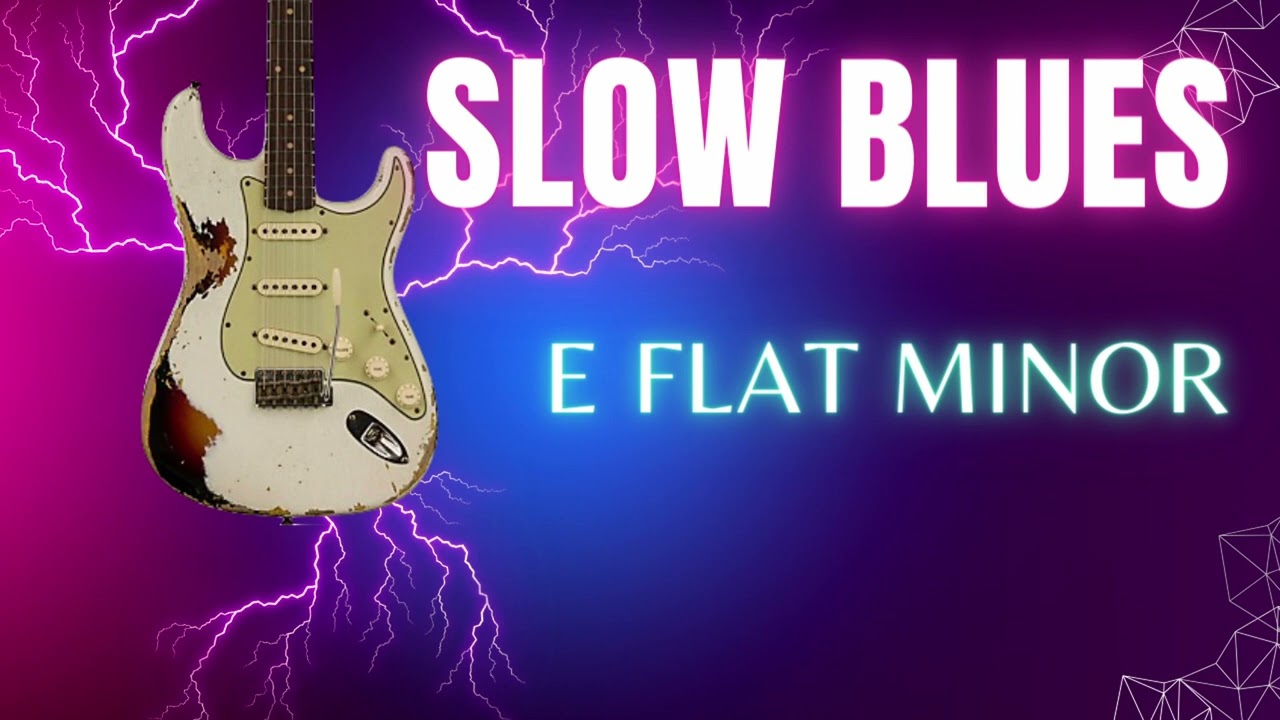 SLOW BLUES Backing Track - Eb minor