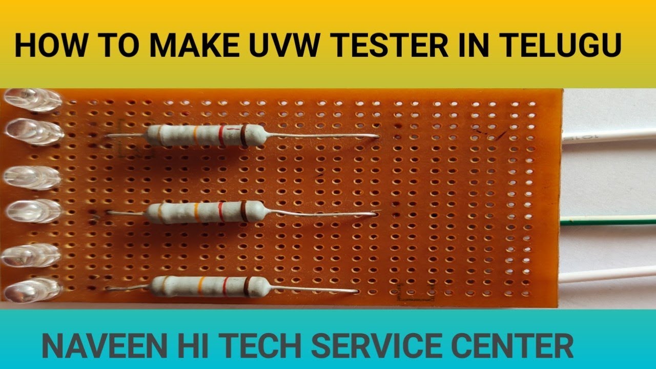 UVW tester how to make in Telugu
