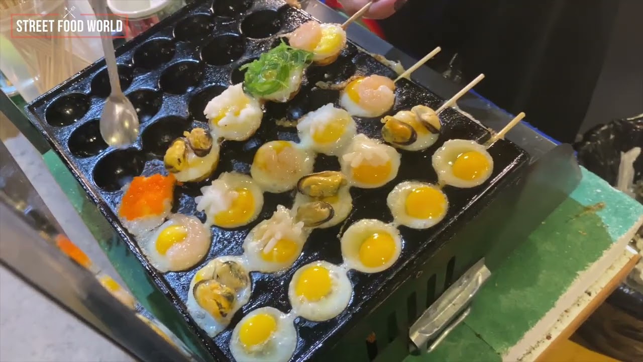 ไข่นกกระทาเสียบไม้ทรงเครื่อง