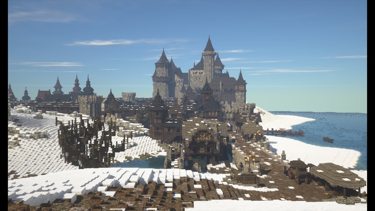 Dark Medieval City & Vampire Castle | Minecraft Cinematic