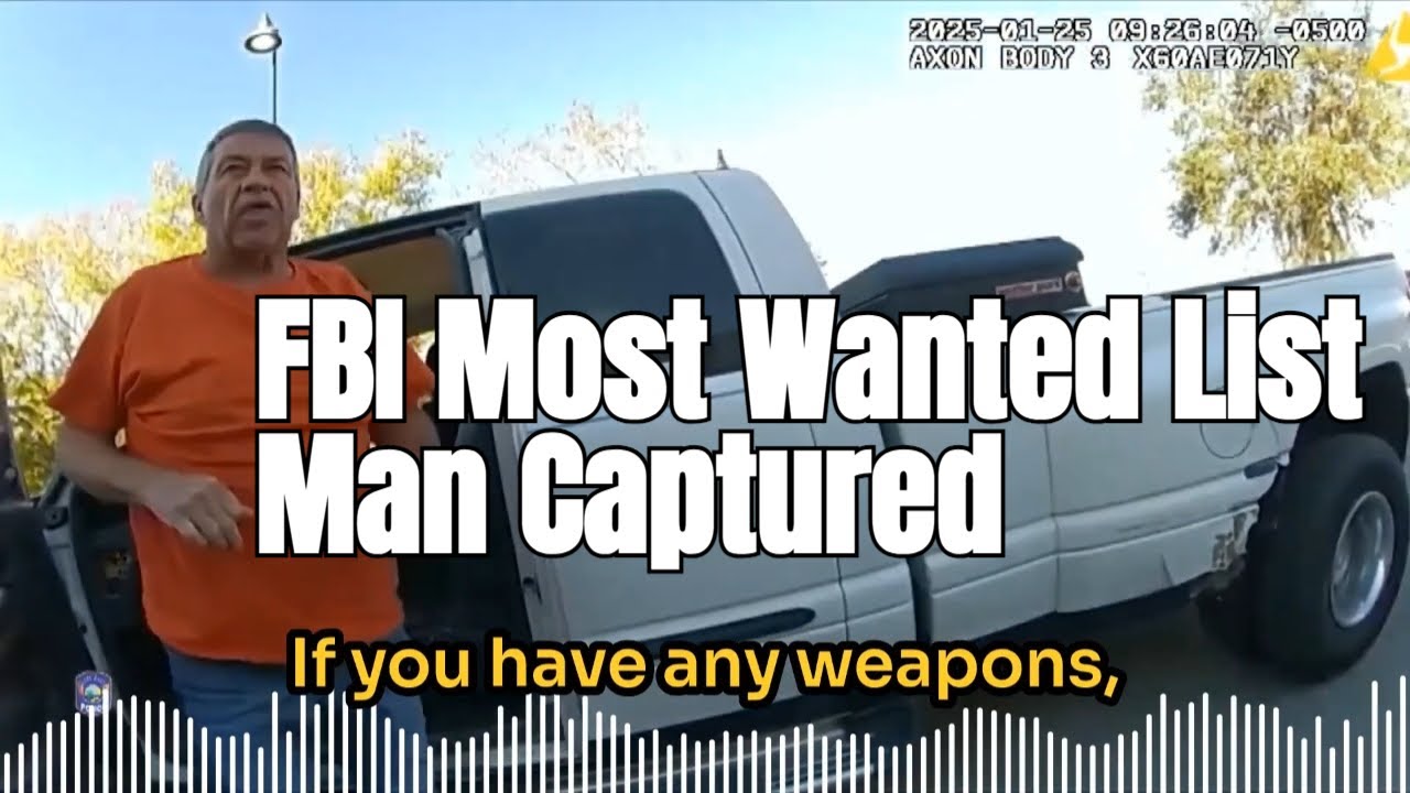 Man On FBI Top 10 Most Wanted List Captured: Police Bodycam Footage