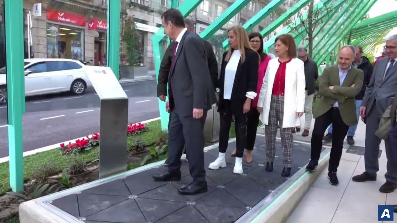 Vigo estrena la segundas rampas de Gran Vía que conectan con Plaza de España