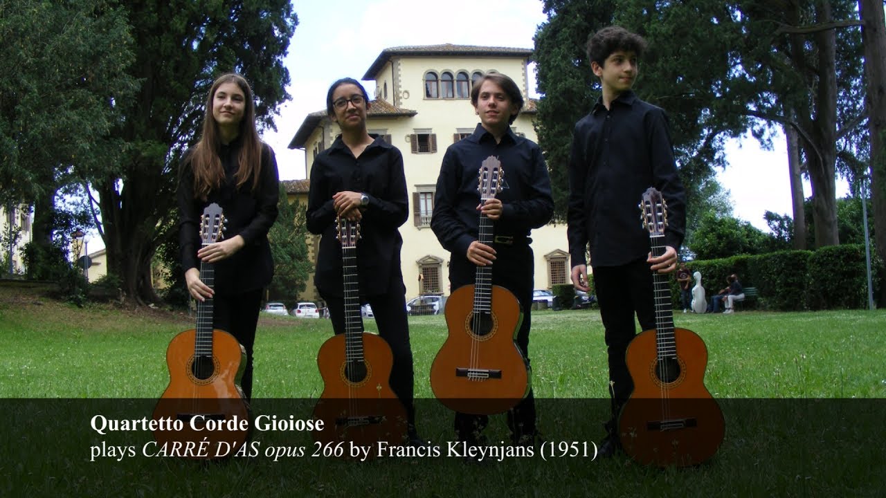 Francis Kleynjans CARRÉ D'AS opus 266 played by Quartetto Corde Gioiose
