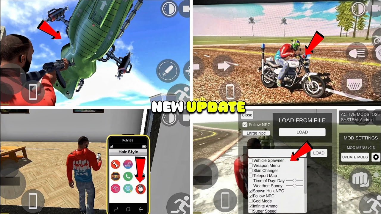 New Feature Of Indian Bikes Driving 3d New Update All Secret Cheats Code 2026 Indian Bikes Driving 