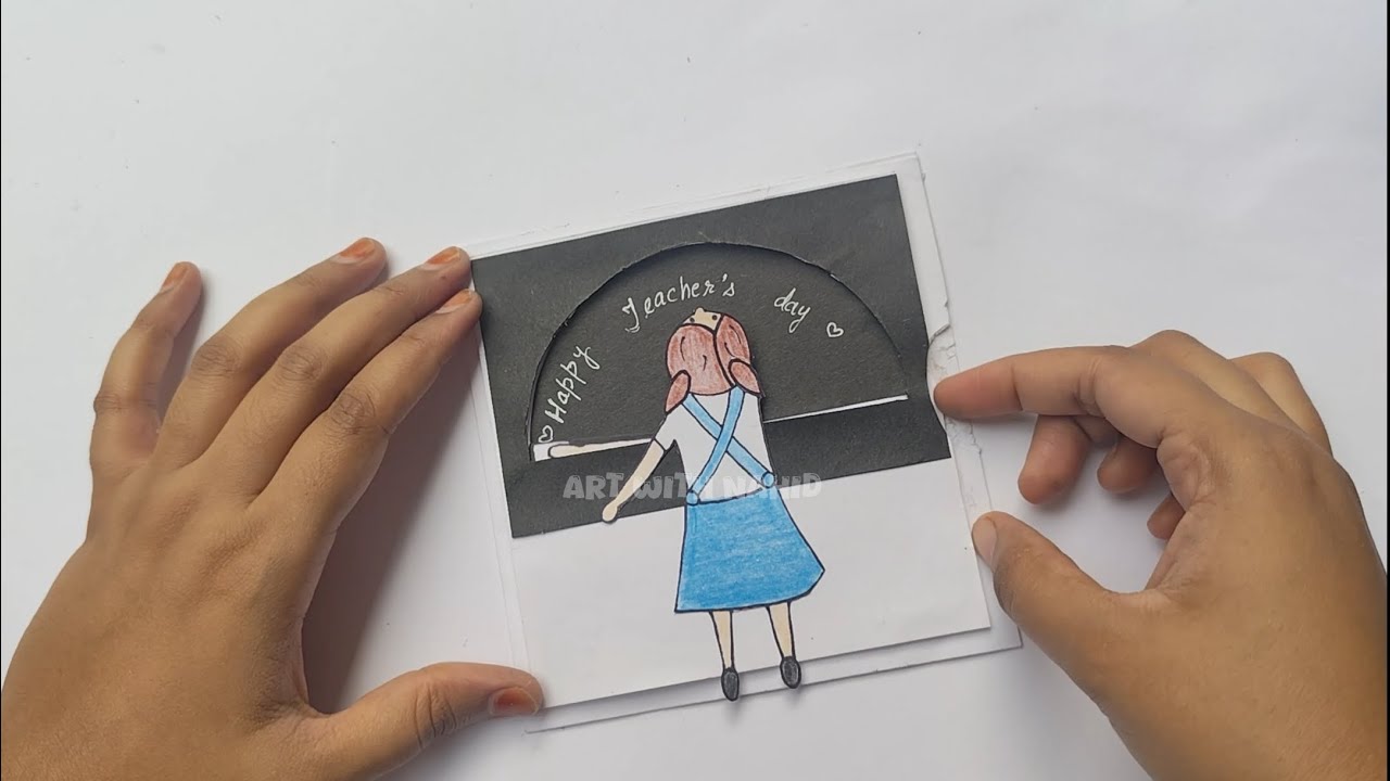 DIY Teacher's day card idea💕