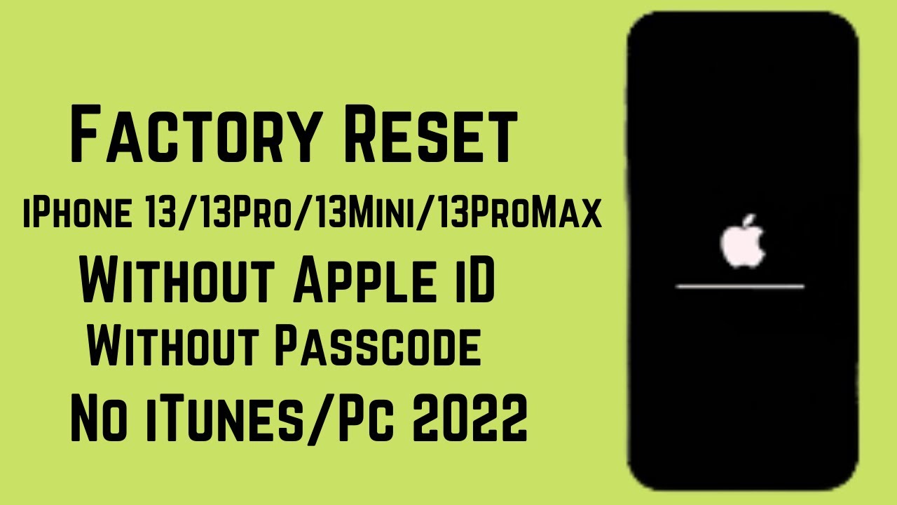 Как сбросить настройки iPhone 13/13Mini/13Pro/13Pro Max до заводских без пароля — полный сброс на...