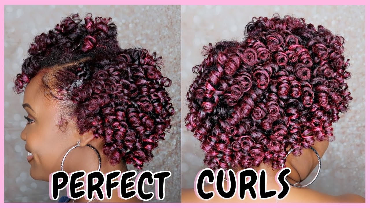 HOW TO DO A PERM ROD SET ON SHORT NATURAL HAIR TUTORIAL