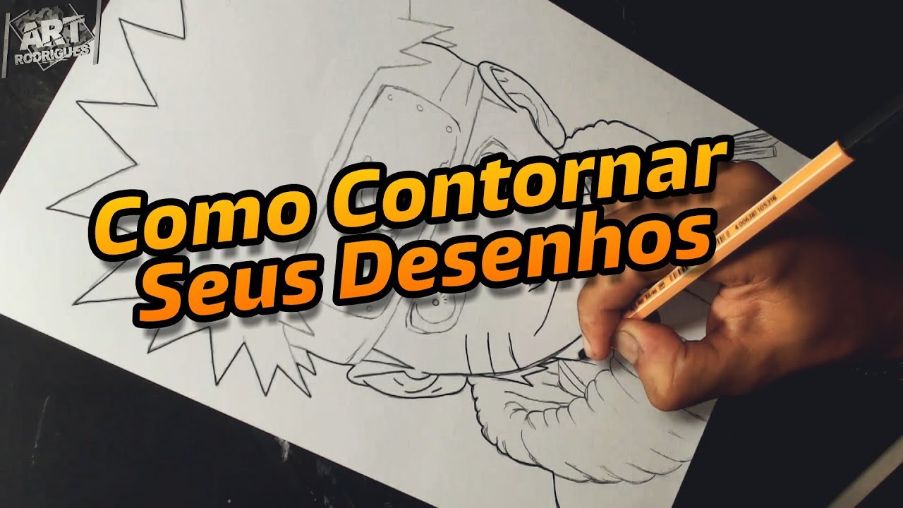 COMO CONTORNAR SEUS DESENHOS | Dicas de Canetas (Tutorial)
