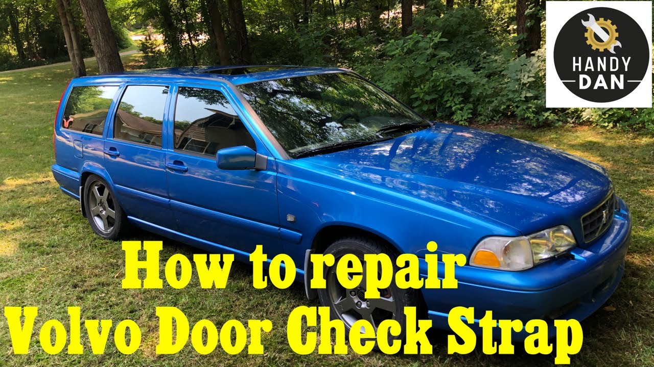 DIY repair the door check strap on a 2000 Volvo V70R @ HandyDan