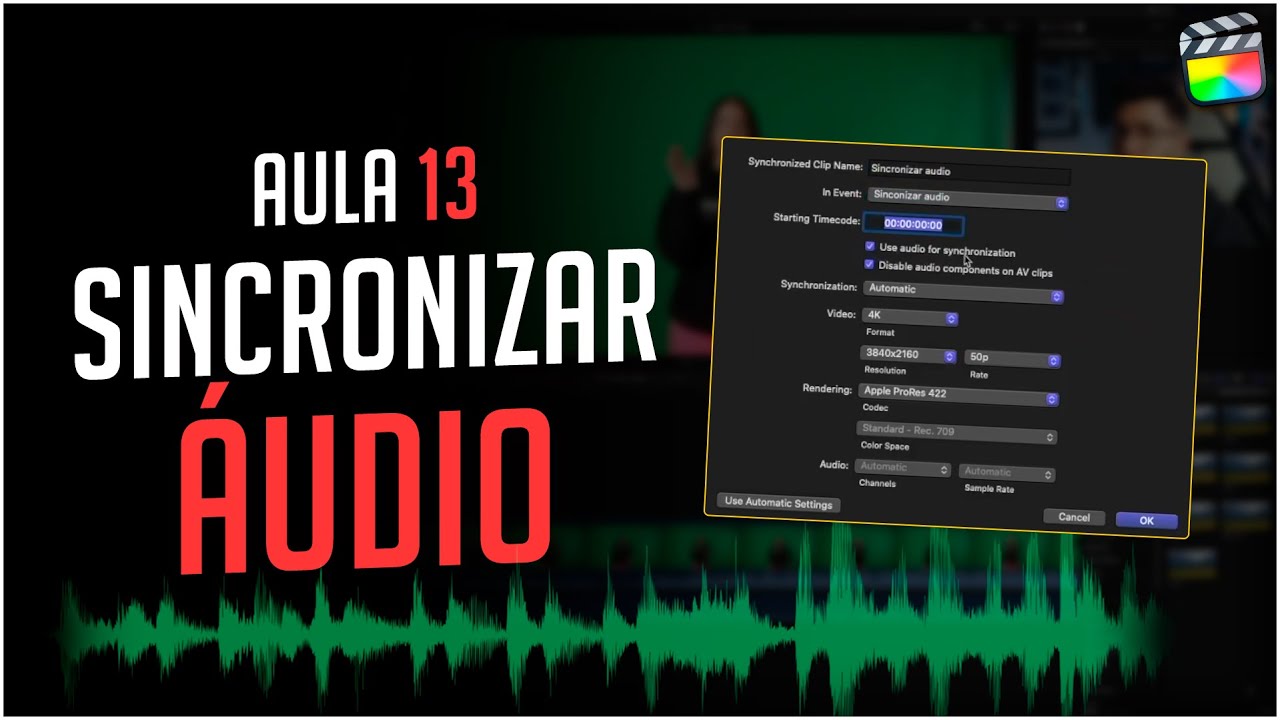 Como sincronizar audio - Mini Curso Final Cut Pro -