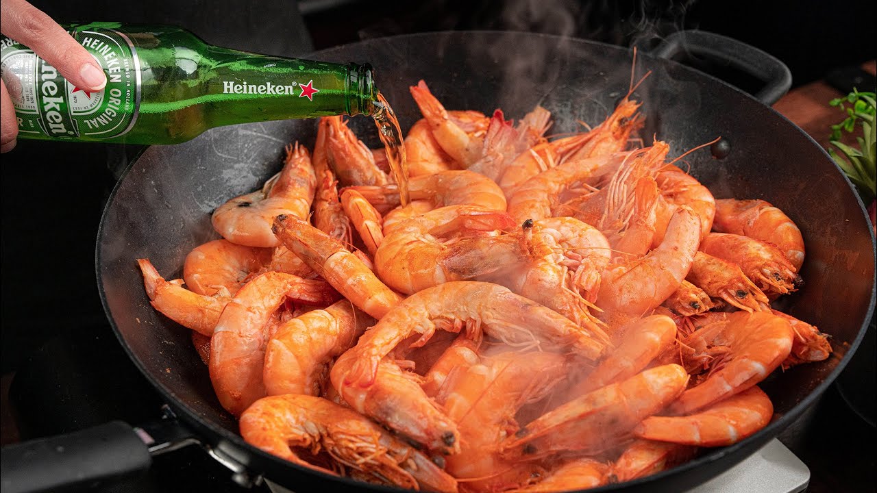 Đây KHÔNG phải là món TÔM hấp bia ! mà ngon hơn gấp nhiều lần ! Shrimp Recipes