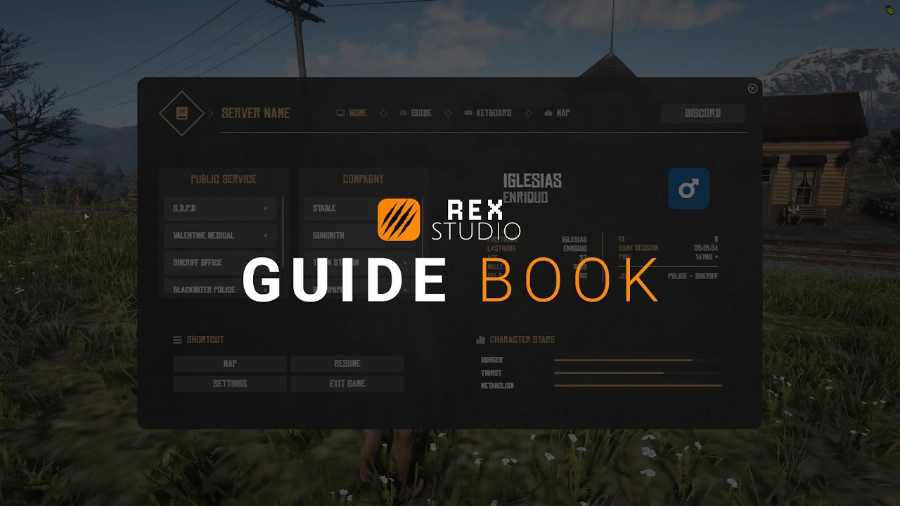 GUIDE BOOK [VORP][RSG] -- [REDM] By Rex Studio