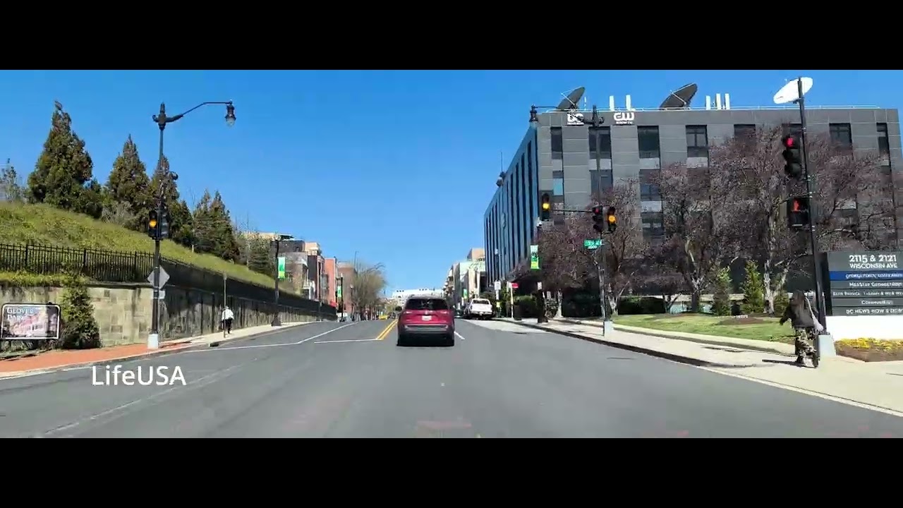 Beautiful Northwest DC Drive | Wisconsin Ave, Tilden St & Reservoir Rd
