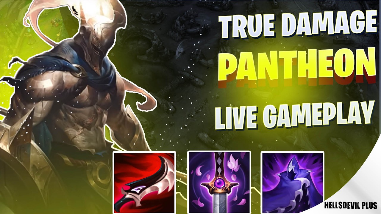 TRUE DAMAGE PANTHEON???  - Wild Rift HellsDevil Plus Gameplay