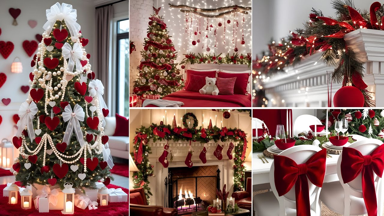 🎄100 RED CHRISTMAS DECOR IDEAS - CHRISTMAS HOME DECORATION IDEAS 2025 - CHRISTMAS TRENDS DECORATIONS