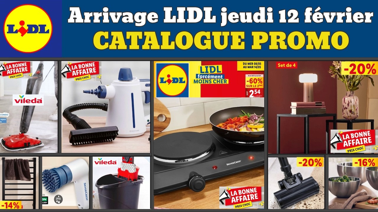 catalogue lidl jeudi 12 février 2026 ✅ Arrivage maison cuisine 🔥 Promos deals SilverCrest pub