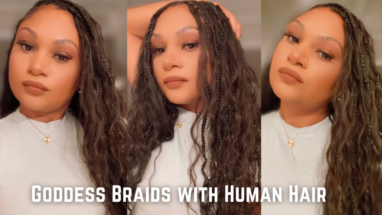 How to:DIY Goddess Boho Braids with Human Hair+Crochet on Fine HairThin Edges|Easy+ Quick|Affordable