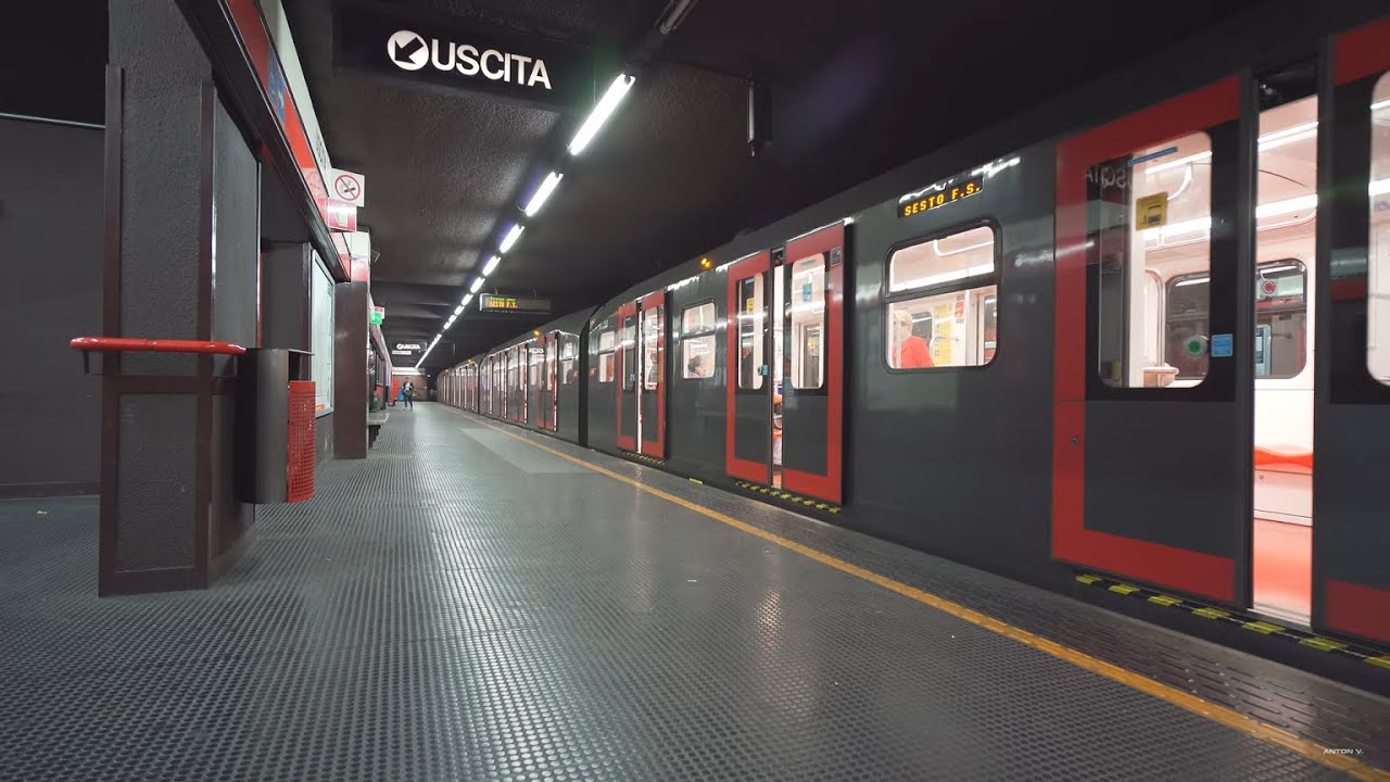 Italy, Milan, Metro ride from TURRO to GORLA