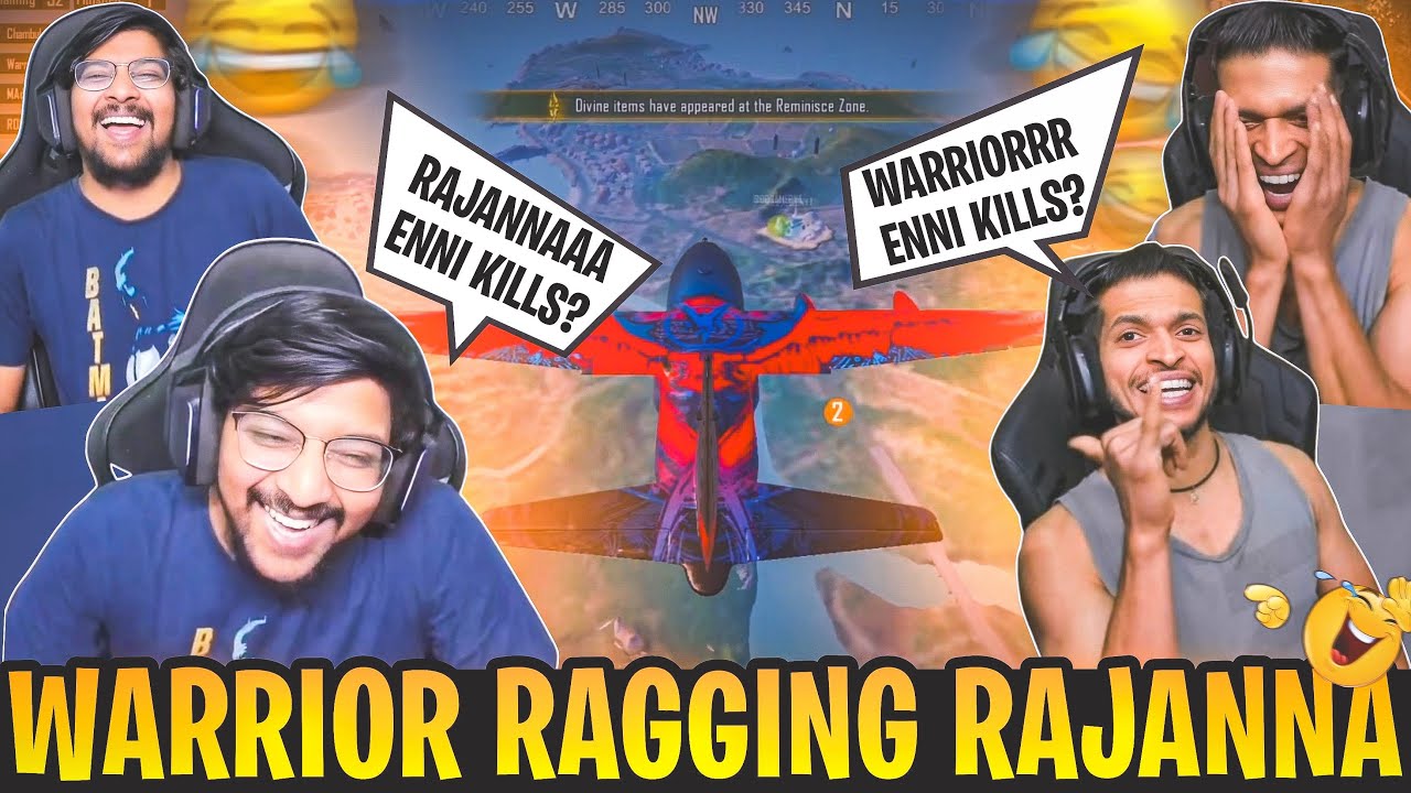 RajAnna Ragging Warrior 🤣 | Warrior Ragging RajAnna 🤣 | 1000% Fun | #warriorislive @UnqGamer