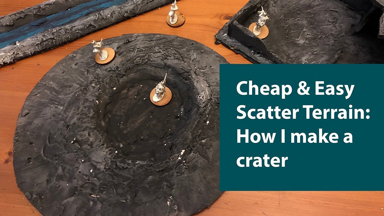 Wargame terrain: how i make a crater for an urban table
