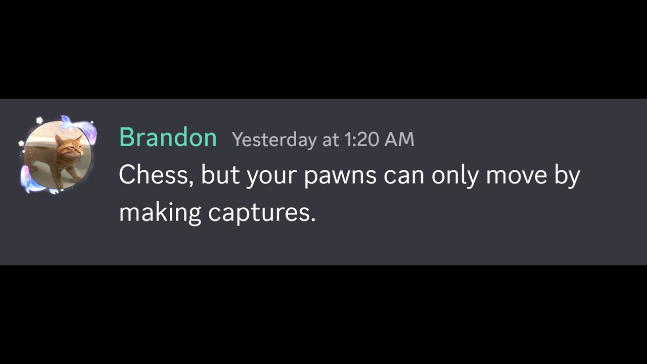 If The Pawns Can Only Capture