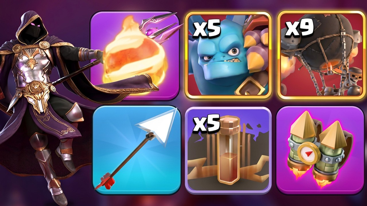 Fireball + Rocket Loon with Super Minion is INSANE | OP Legend 1 Attack Strategy | Clash of Clans