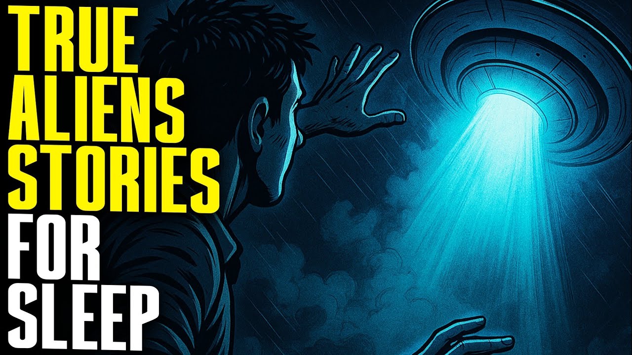 12 True Scary Alien & UFO Encounter Horror Stories For Sleep With Rain Sound