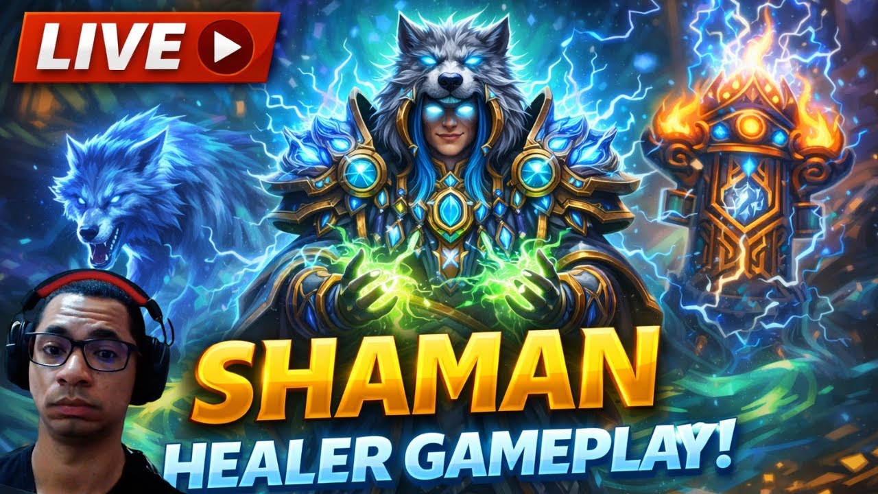 [AO VIVO] World of Warcraft | Xamã Healer sofrendo pra upar