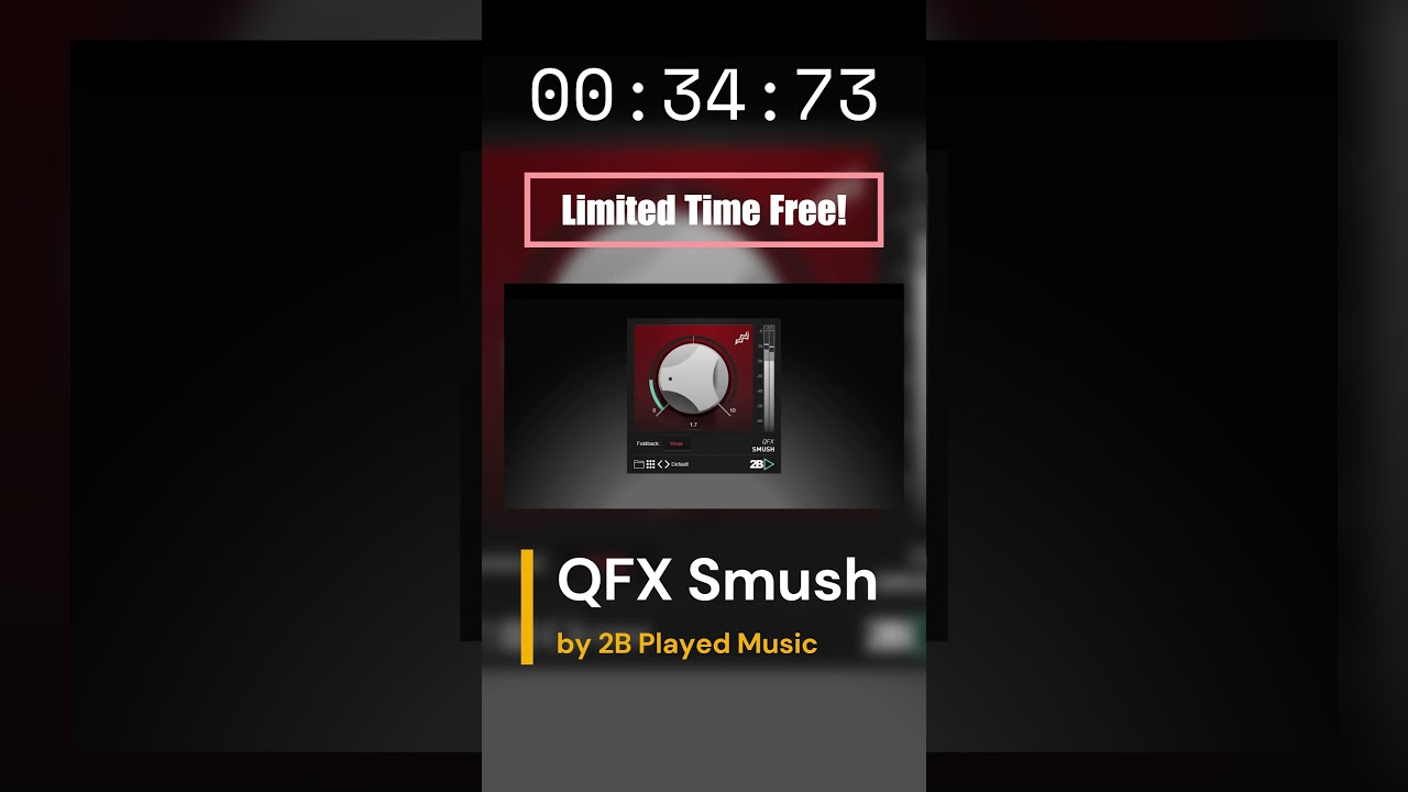 【Limited Time Free!】Wonderful! Ultimate Foldback Distortion VST for EDM! QFX Smush, 2B Played Music
