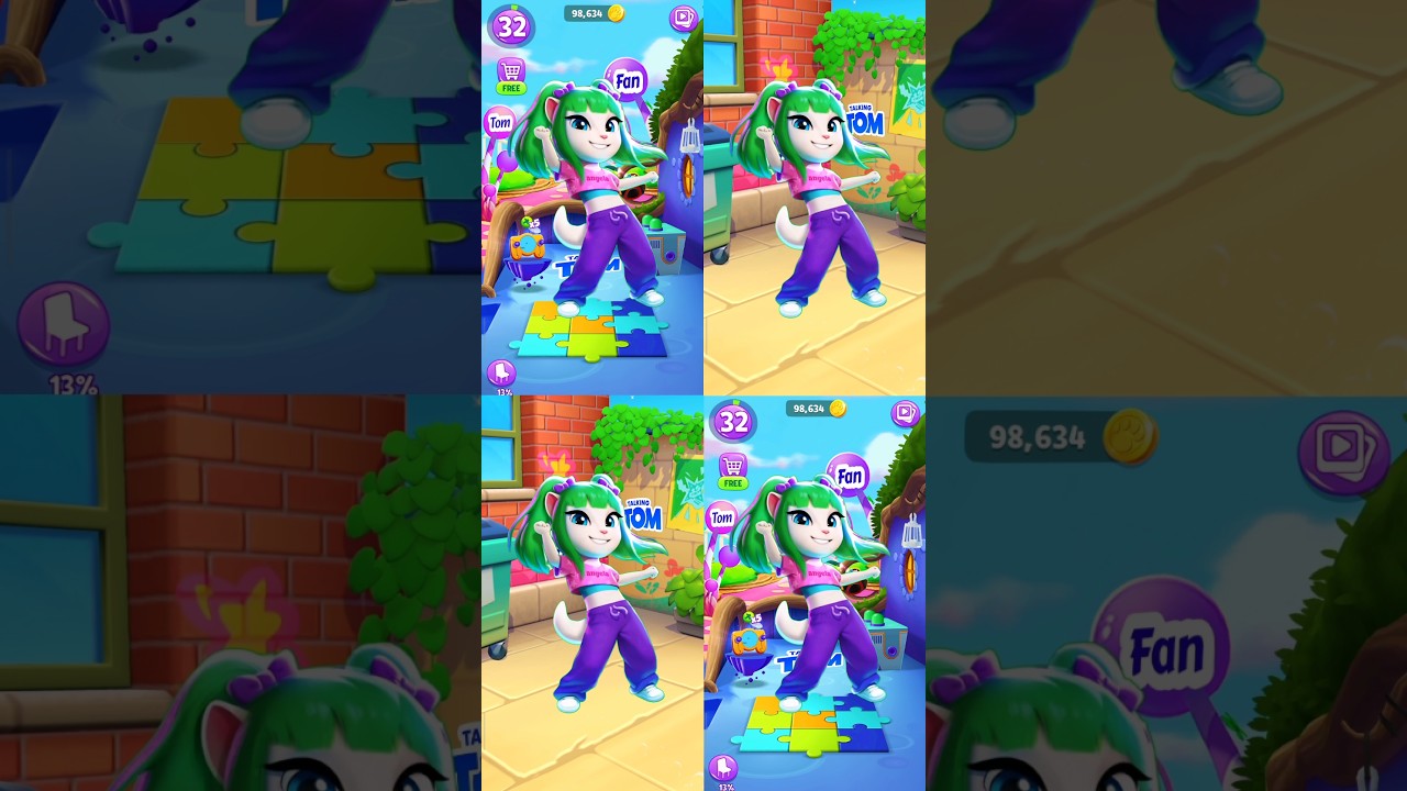 Talking Tom vs Angela My Talking Tom 2 🤯 