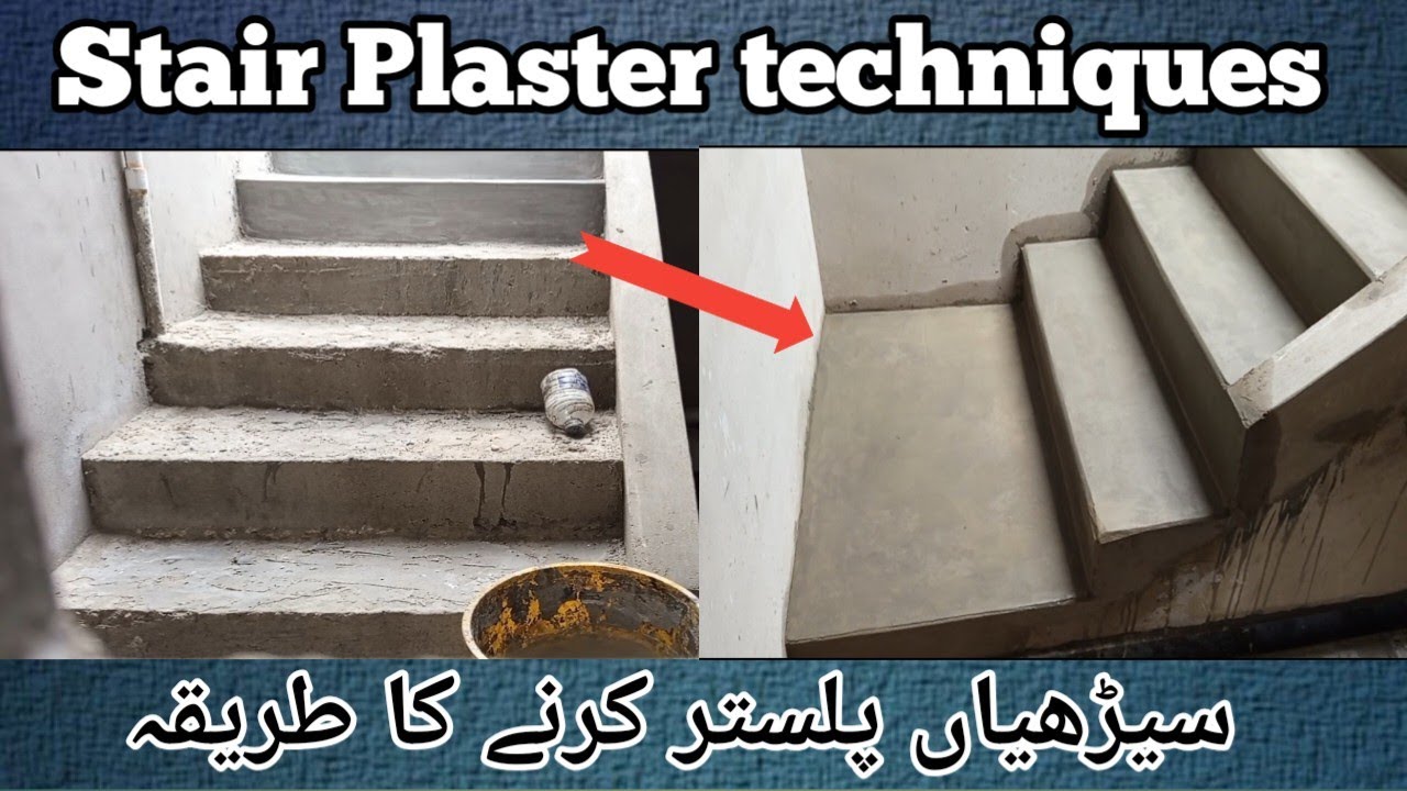 Stairs Plastering || Techniques of House  Design || Stairs Flooring and Plaster with Cement