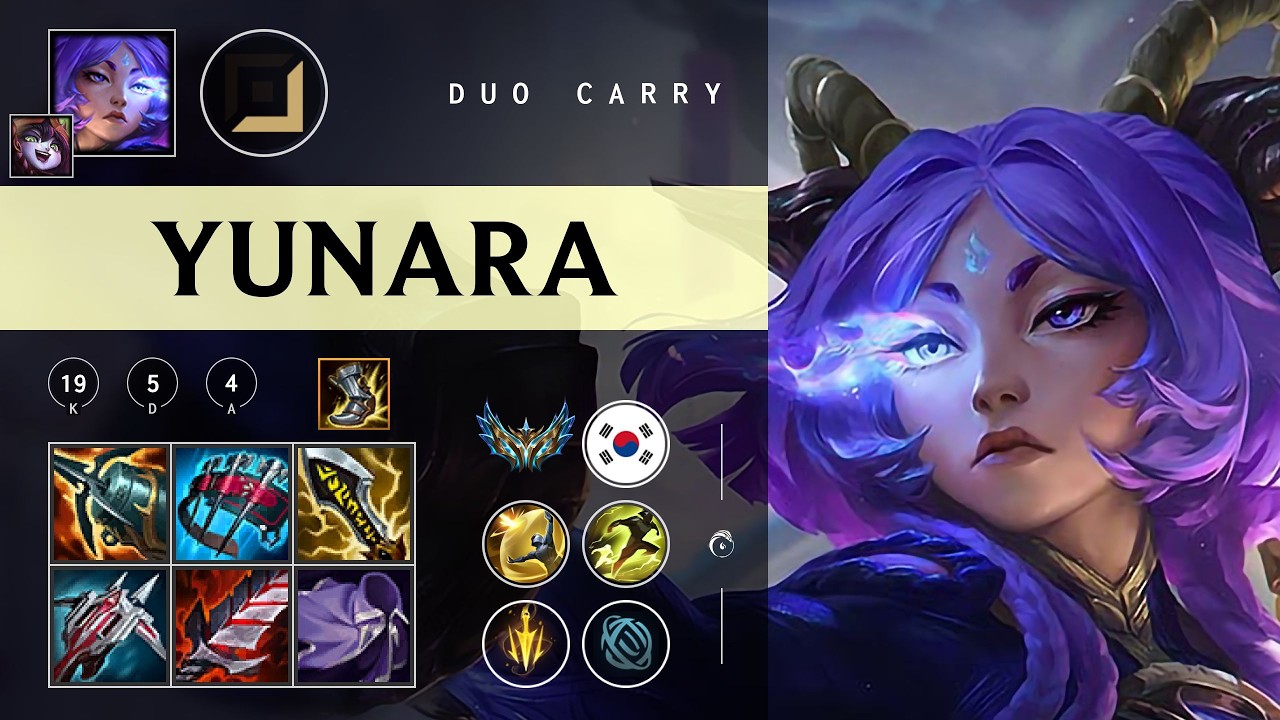 Yunara Carry vs Ezreal - KR Challenger Patch 26.05