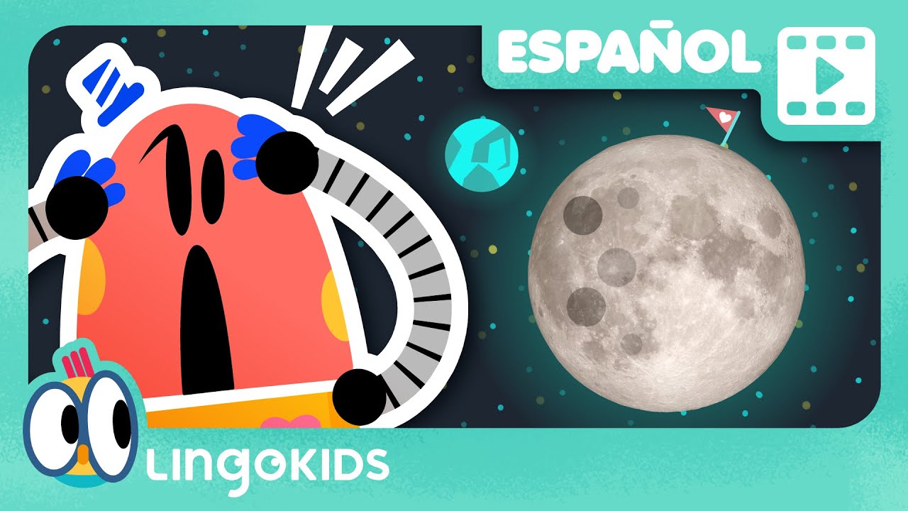 BABY BOT aprende sobre LA LUNA 🌕🤖 | Dibujos de Lingokids en español