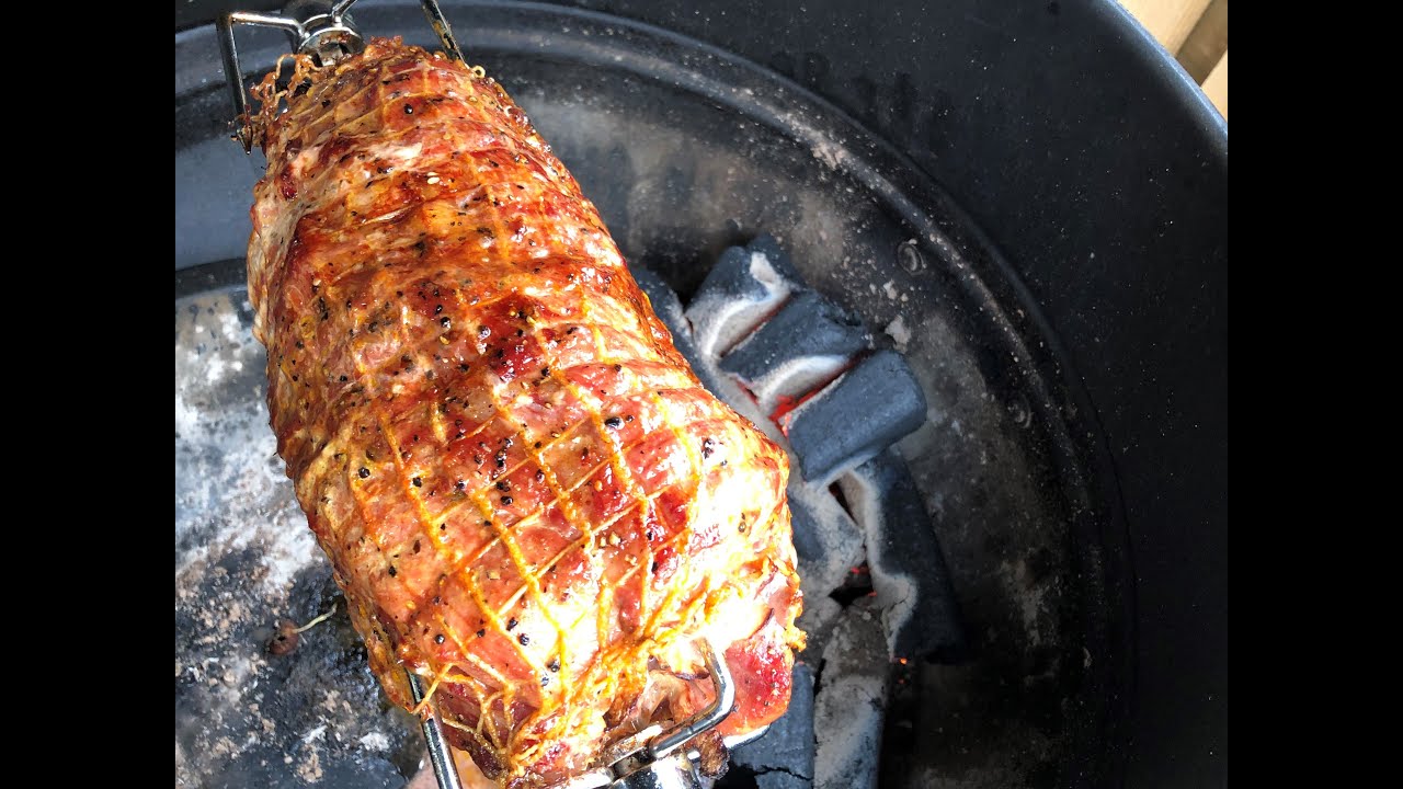 Spießbraten über Grillkohle von Geholz - Grillkanal - BBQ mit Sascha