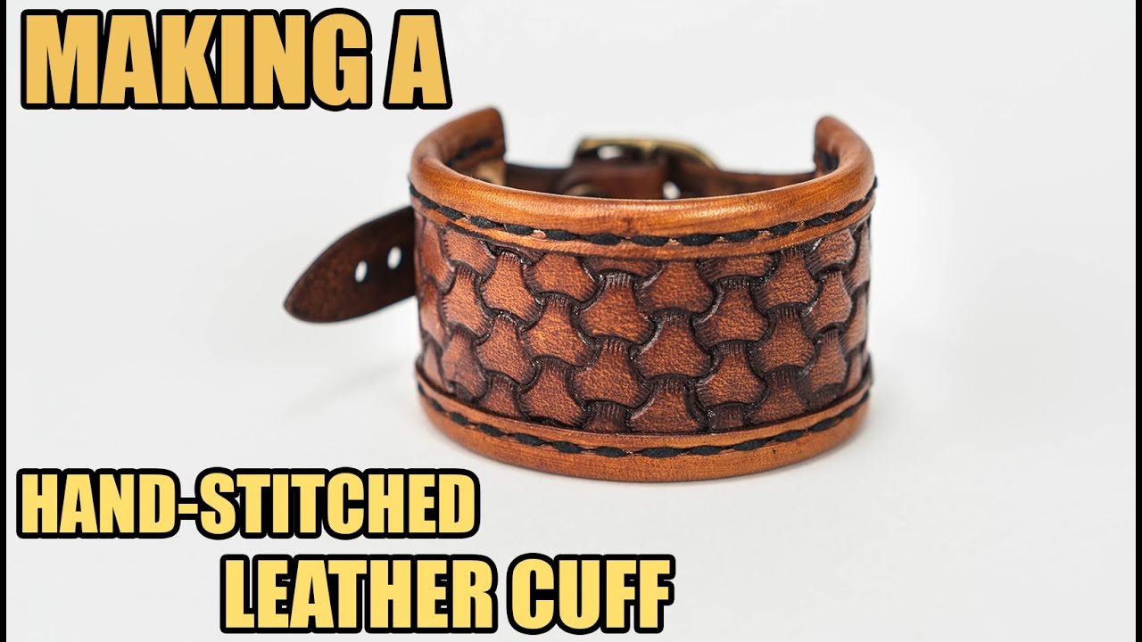 Braccialetto Bordato in Cuoio | Crafting