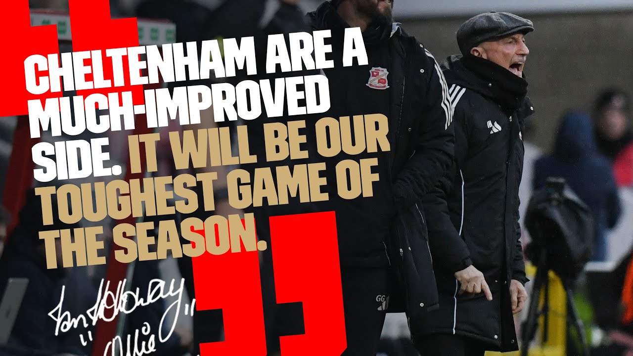 Ian Holloway on facing Cheltenham tomorrow night