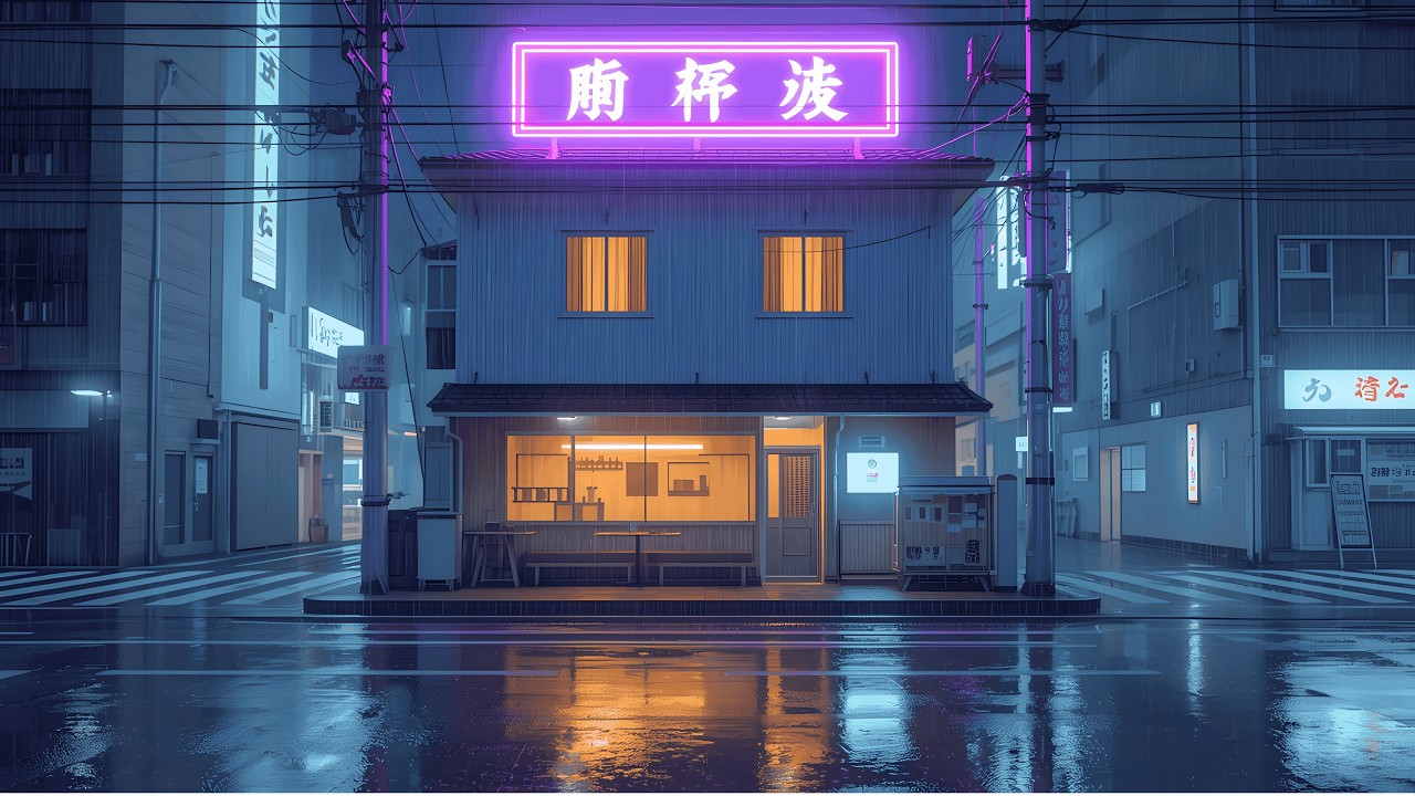 Rainy City Lights 🌧️🌃 Chill Lofi Aesthetic