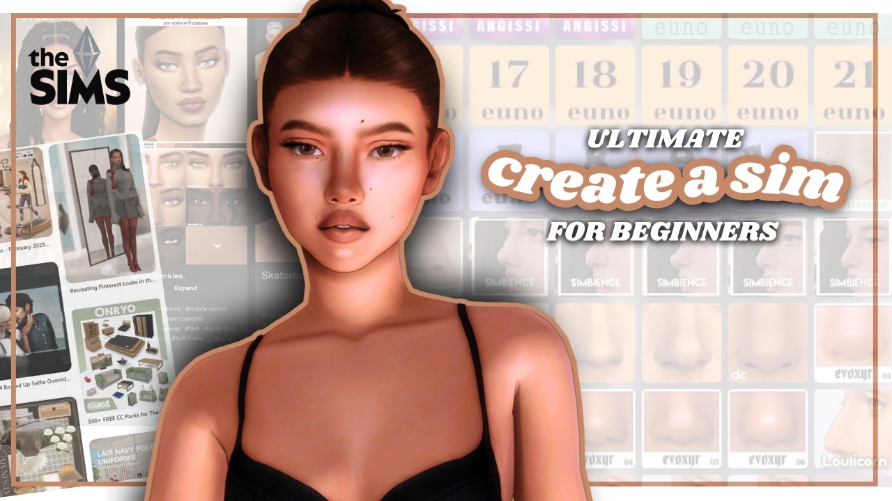 The Ultimate Sims 4 CAS Guide | 100+ CC links for Presets, Sliders & Defaults for Beginners #1💄✨