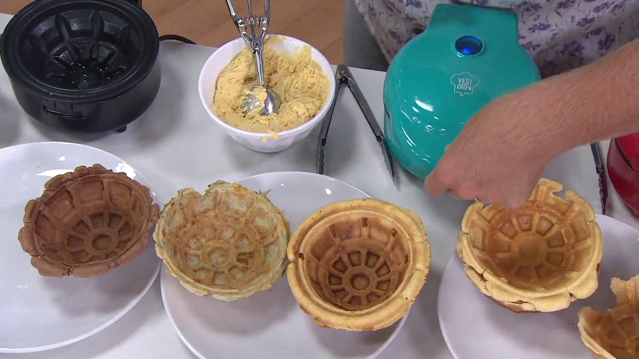 Yes Chef! Personal Waffle Bowl Maker on QVC