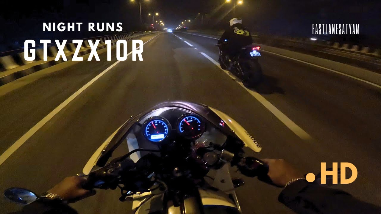 My GT 650 meets The All Mighty ZX10R | Night Ride | Full Throttle