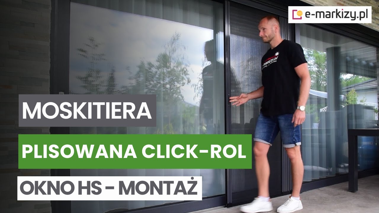 Moskitiera Plisowana Click Rol | Montaż | e-markizy.pl