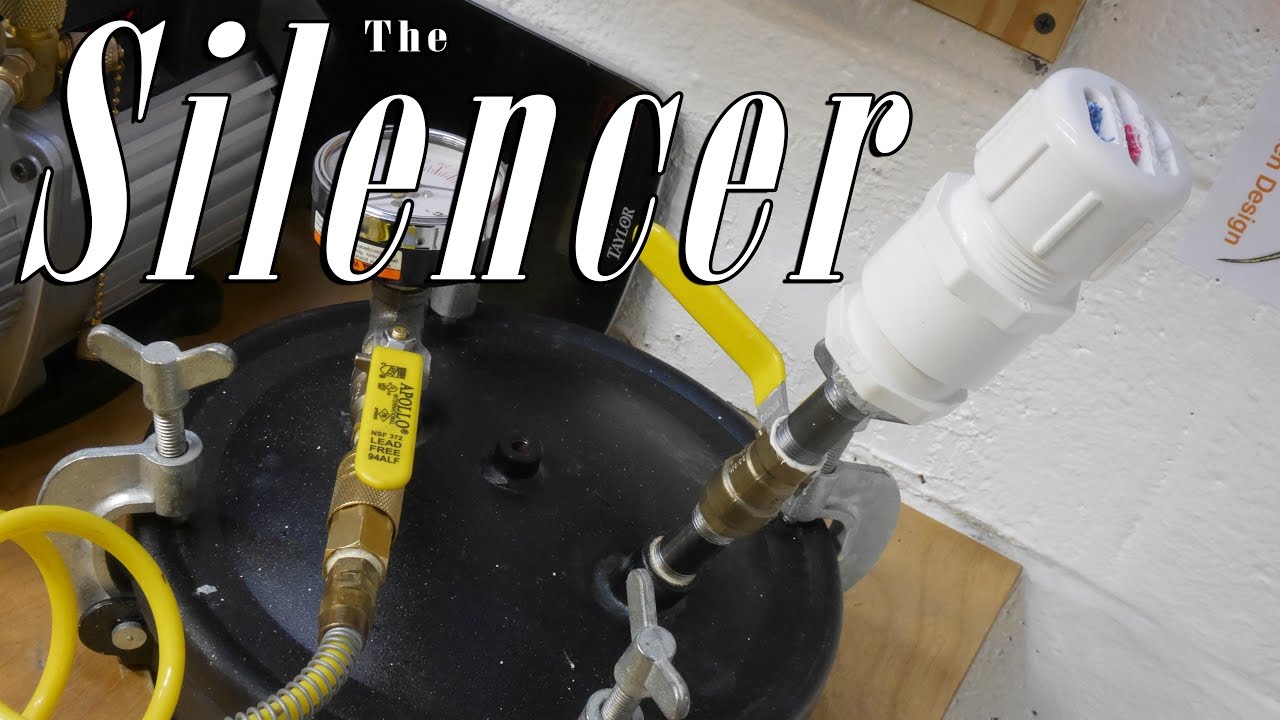 How to Make a Silencer for your resin casting pressure pot Tank: Be safe!